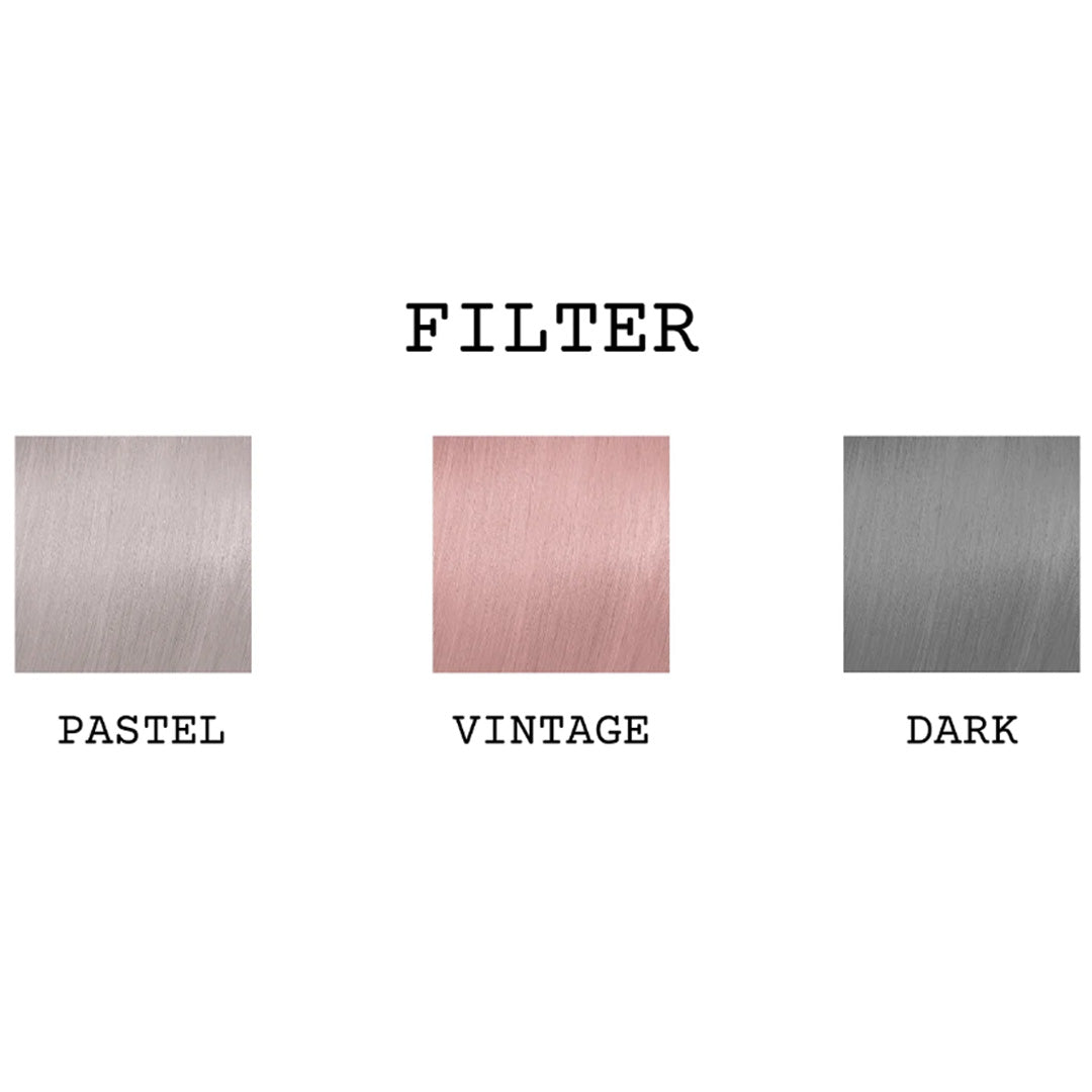 Cartella colori dei filtri i ligh elgon pastello, vintage e dark.