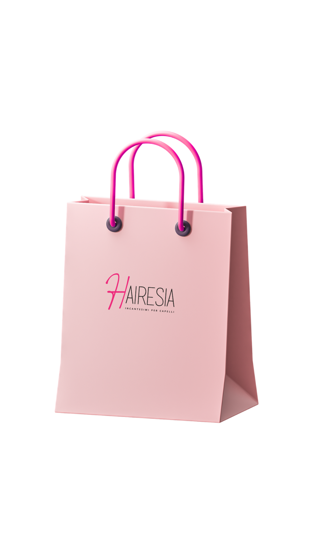 Busta rosa con scritta Hairesia